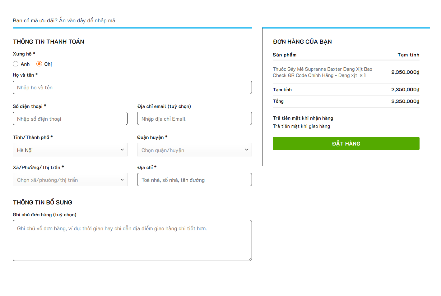 Hướng dẫn mua hàng trực tuyến